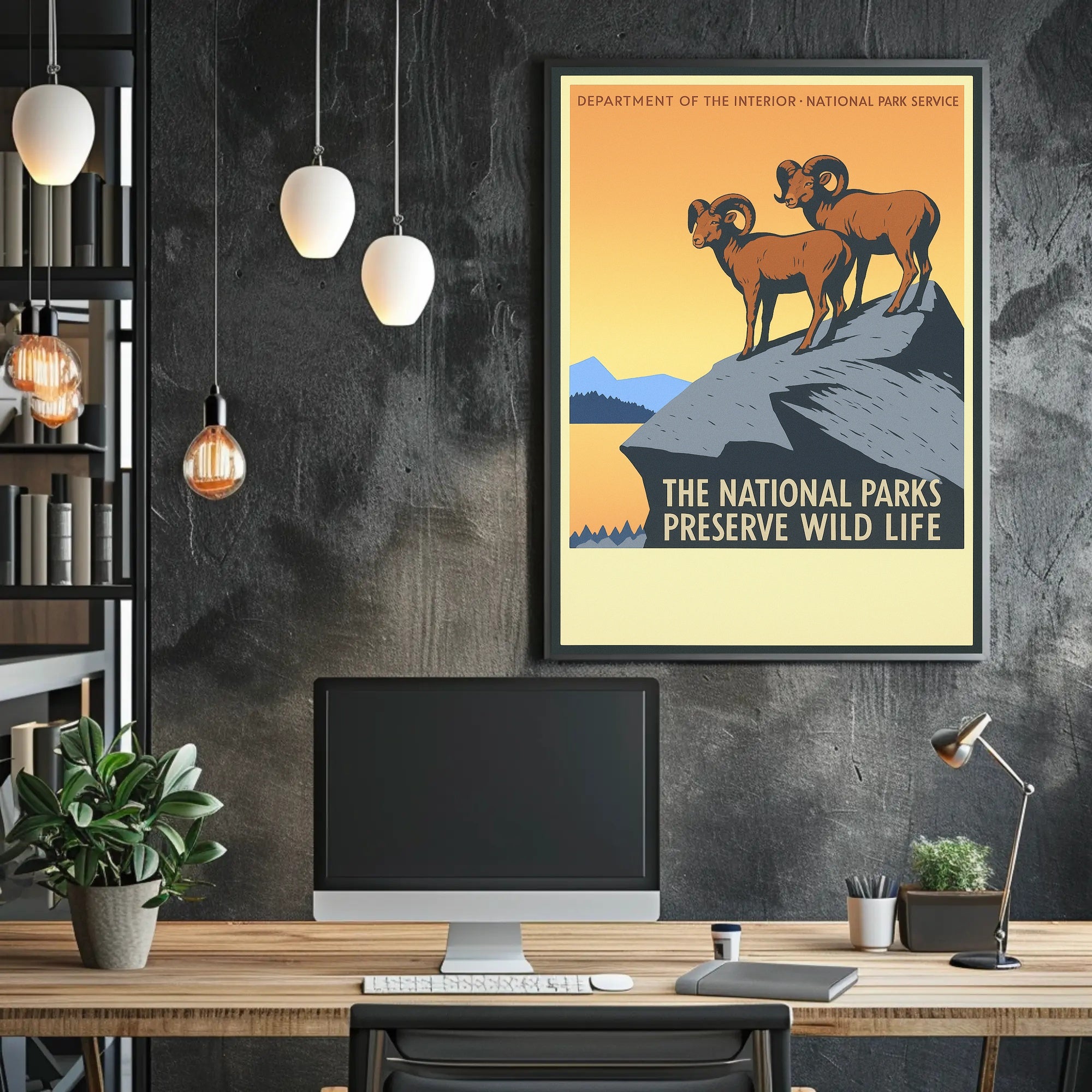 Preserve Wildlife in National Parks Poster PosterGoat