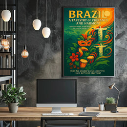 Brazil A Tapestry of Vibrancy and Harmony Poster