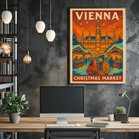 Vienna Christmas Market Poster