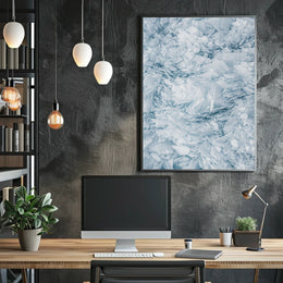 Layered Ice Formations Abstract or Artistic Poster