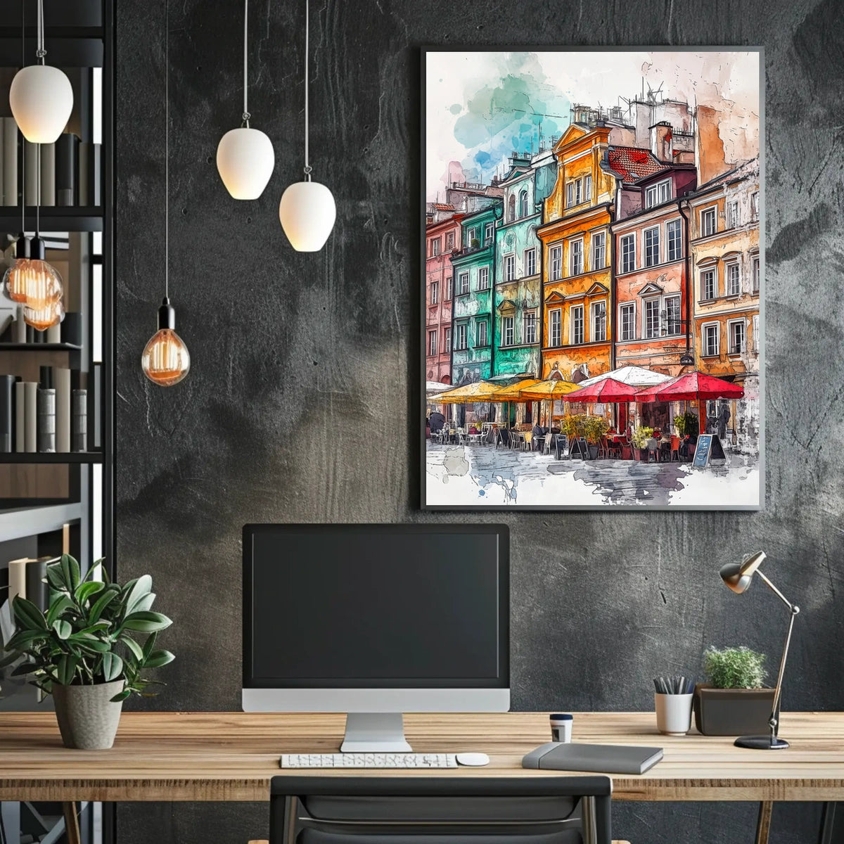Poland Warsaw Old Town Square Poster