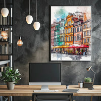 Poland Warsaw Old Town Square Poster