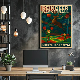 Reindeer Basketball Extravaganza Poster