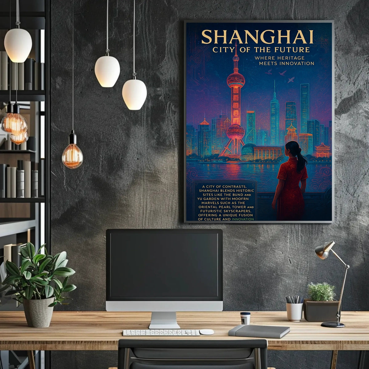 Shanghai City Of The Future Poster