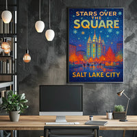 Stars Over The Square Poster