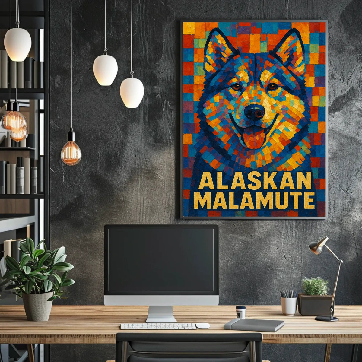 Alaskan Malamute Art Poster