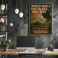 Loose Lips Sink Ships WWII Propaganda Poster