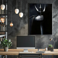 Dramatic Medieval Sword Fantasy Mythology Poster PosterGoat