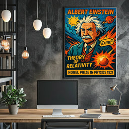 Albert Einstein Theory Of Relativity Poster