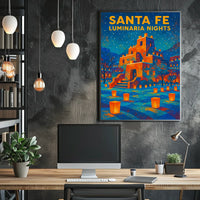 Santa Fe Luminaria Nights Poster