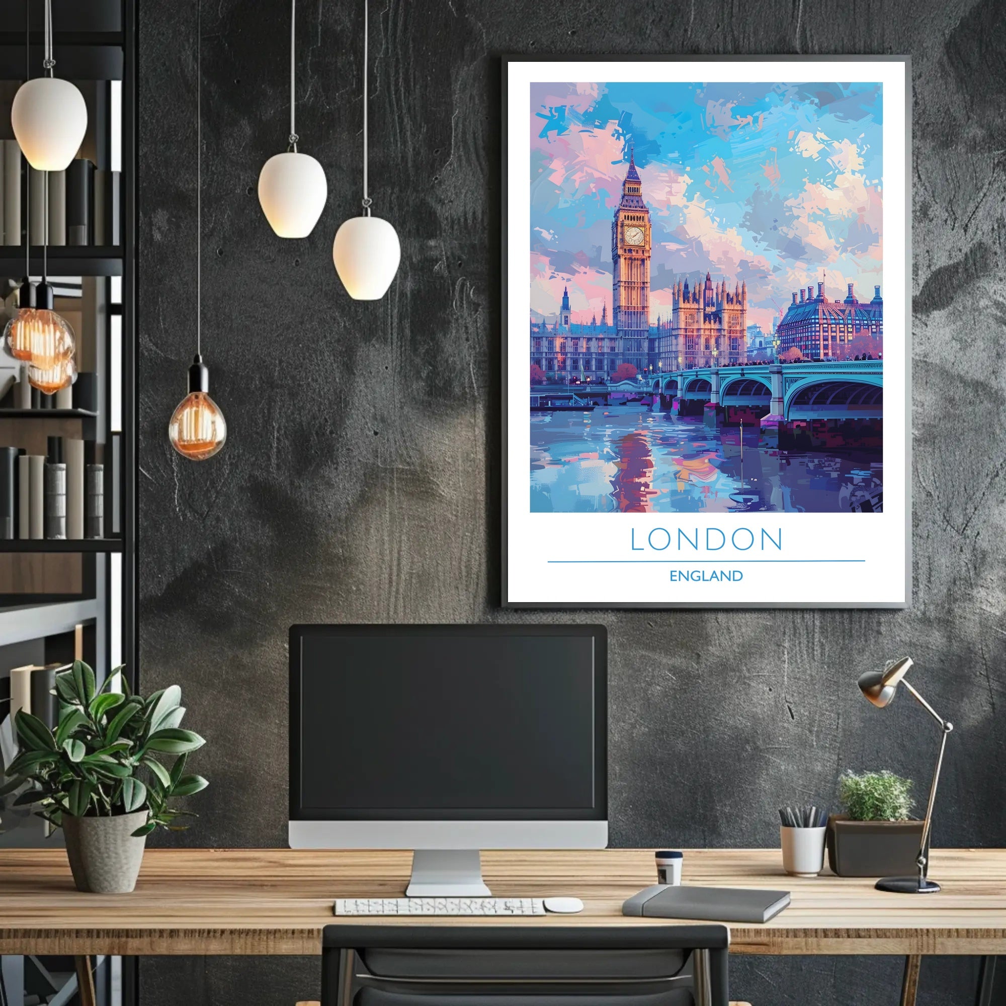 London Skyline Art Poster