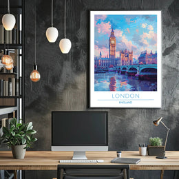 London Skyline Art Poster
