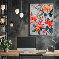 Vibrant Floral Elegance Wall Art Print