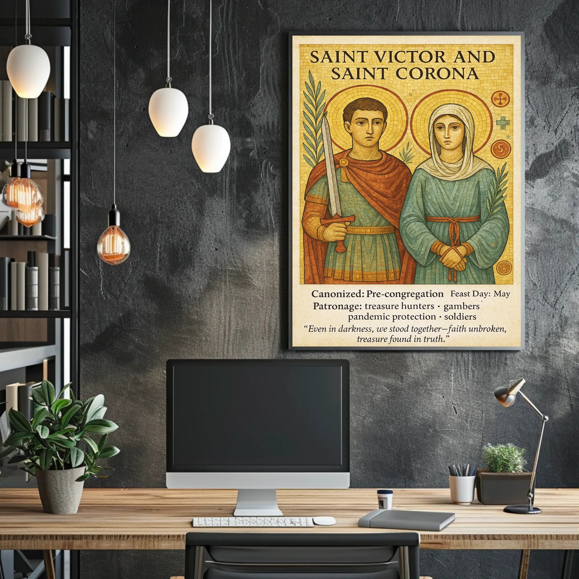 Saint Victor and Saint Corona Poster PosterGoat