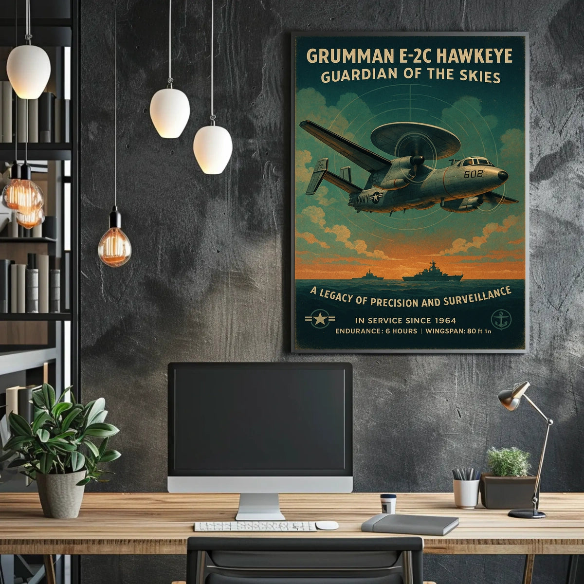Grumman E-2C Hawkeye Guardian Of The Poster