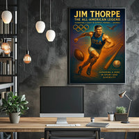 Jim Thorpe The All-American Legend Poster PosterGoat