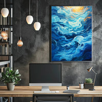 Oceanic Whirl Poster