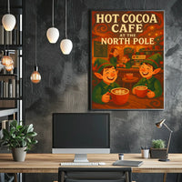 Hot Cocoa Café At The North Pole Poster