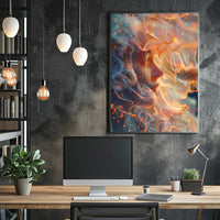 Mystical Wizard in Enchanted Library Poster PosterGoat