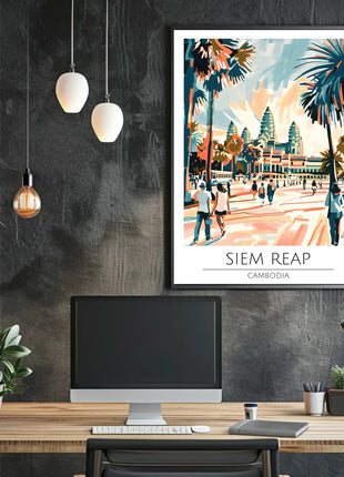 Siem Reap Adventure Travel Poster