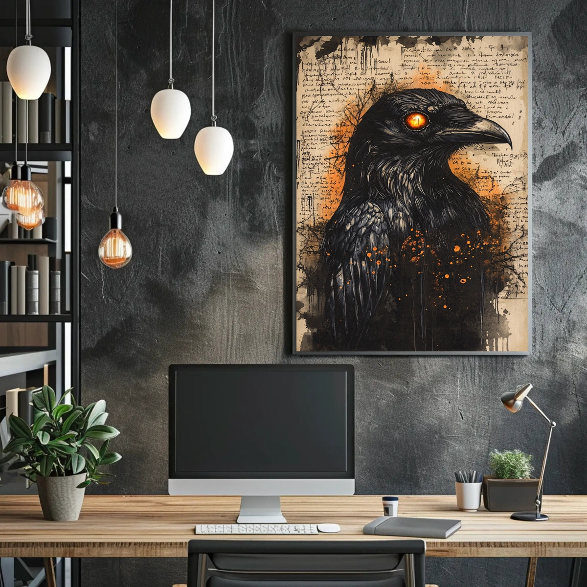 Mystical Raven Art Print Animal Poster