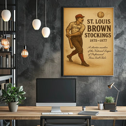 St. Louis Brown Stockings 1875-1877 Poster
