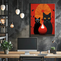 Feline Elegance Poster