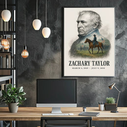 Zachary Taylor 12th President of the United States Reflections Poster