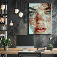 Mystical Hooded Figure in Enchanted Forest Poster PosterGoat