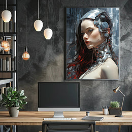 Cybernetic Elegance Poster PosterGoat