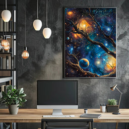 Cosmic Tree of Life Space or Astronomy Poster