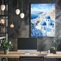 Santorini Aegean Sea Travel Art Print
