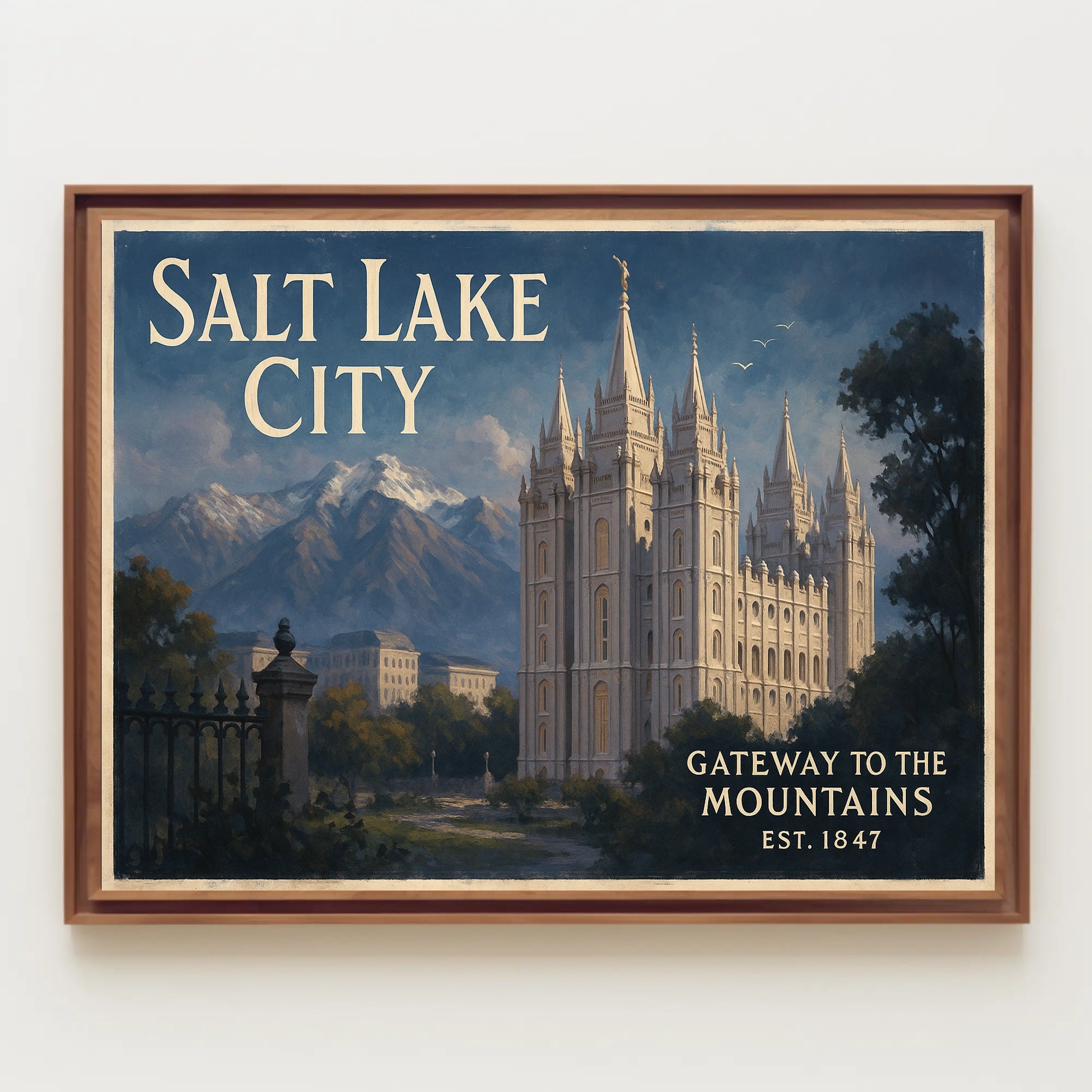 Salt Lake City Gateway to the Mountains Poster