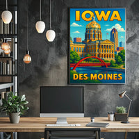 Iowa State Capitol Des Moines Poster