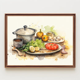 Culinary Still Life Poster