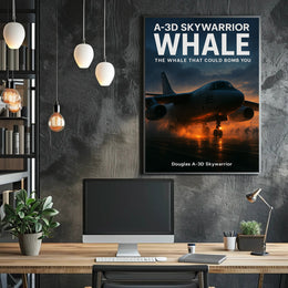 Douglas A-3D Skywarrior The Whale Poster PosterGoat