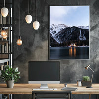 Mountain Dusk Tranquility in Alpine Setting National Park Poster