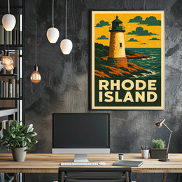 Rhode Island Lighthouse Poster
