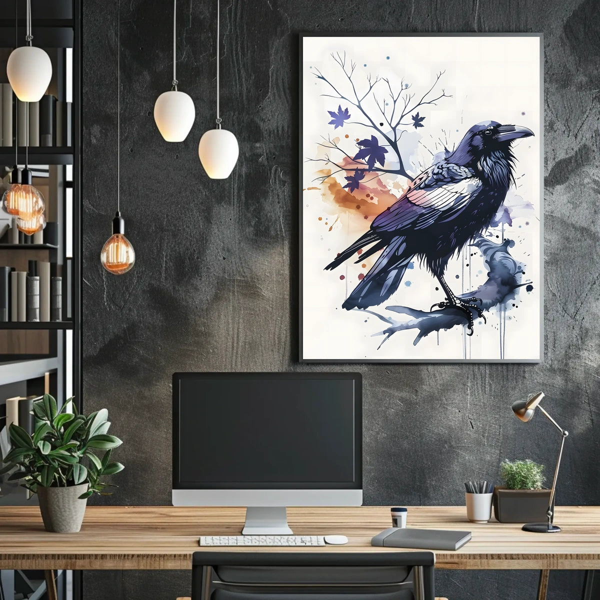 The Majestic Raven Poster