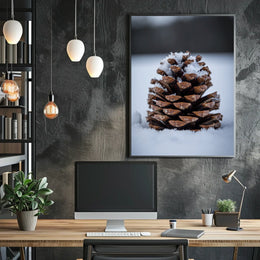 Winter Pinecone Poster