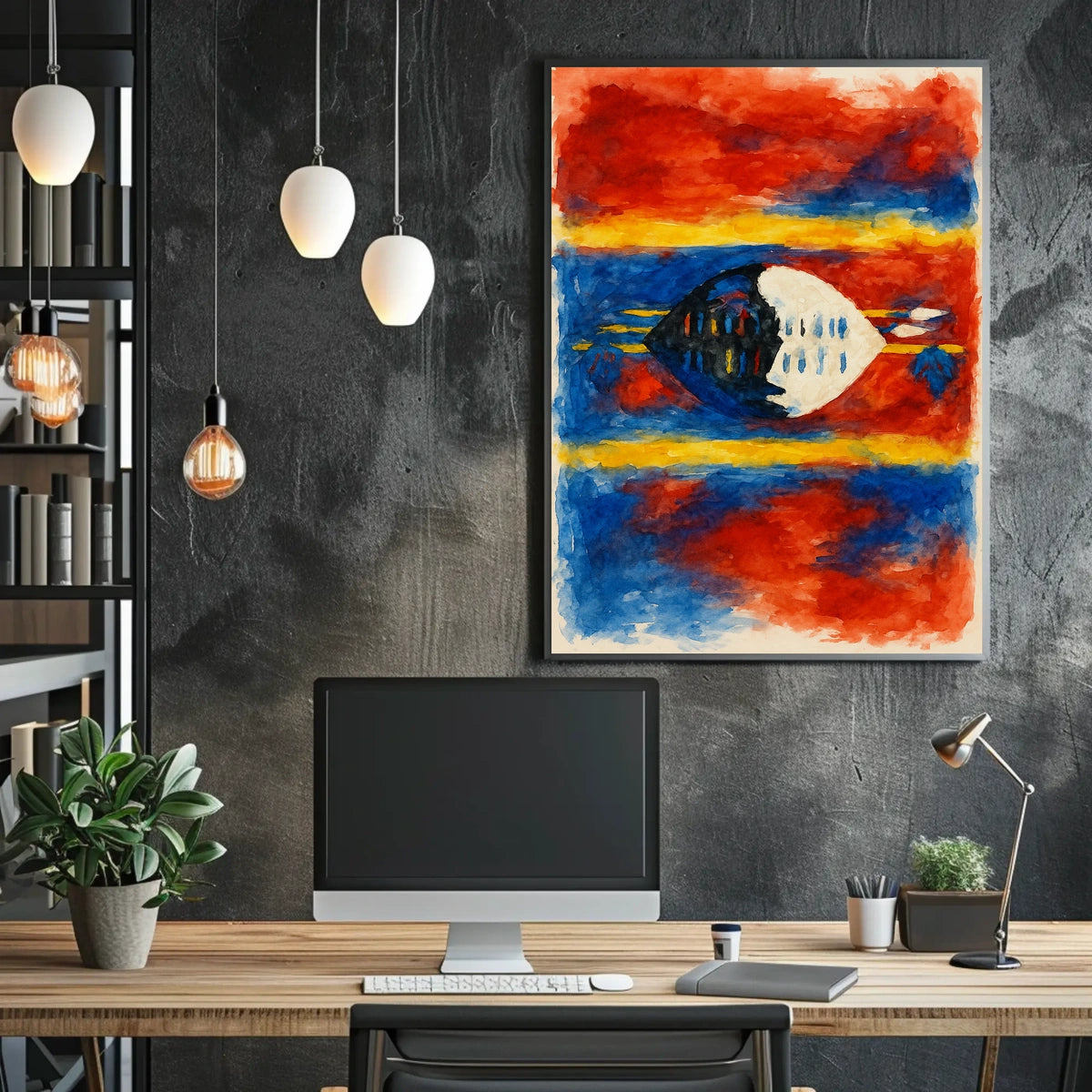 Vibrant Abstract Expression Abstract Poster