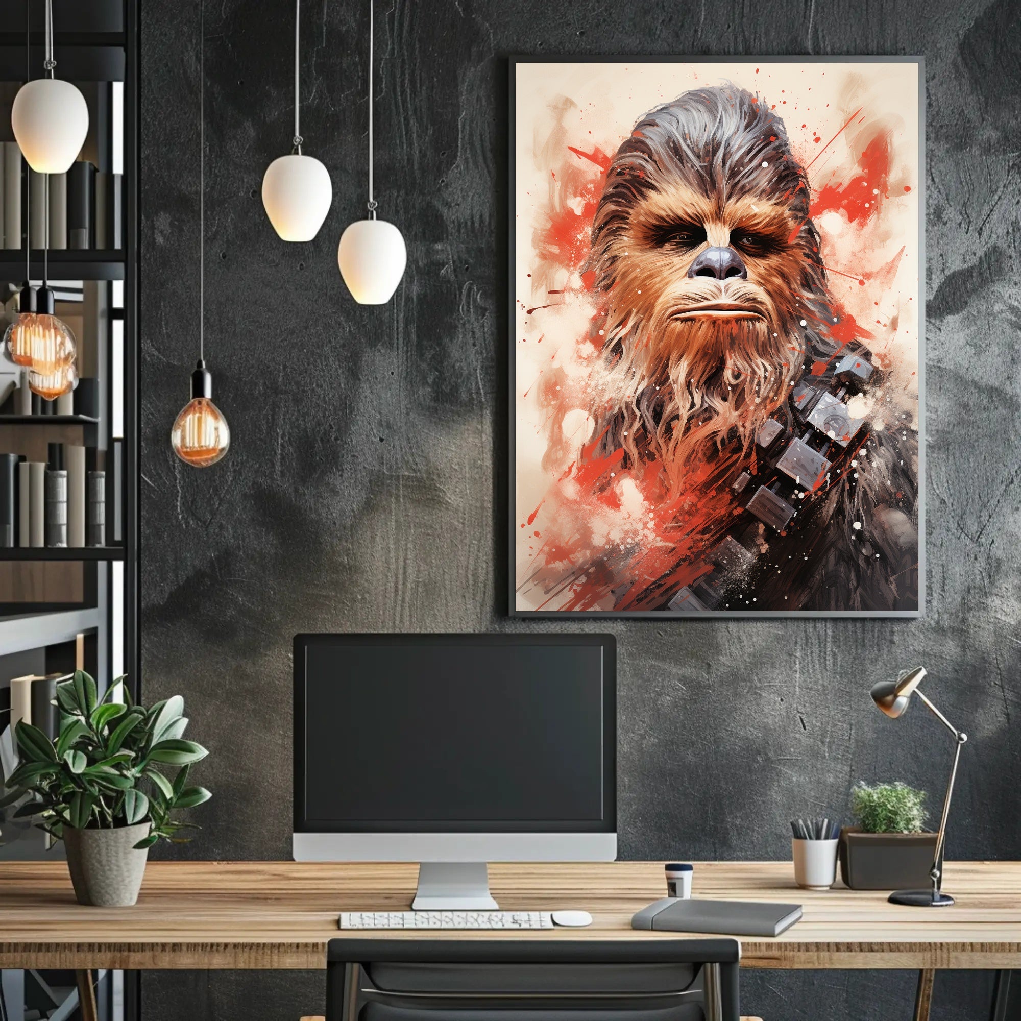 Galactic Warrior Portrait Poster