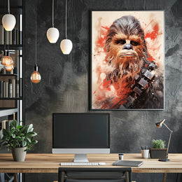 Galactic Warrior Portrait Poster