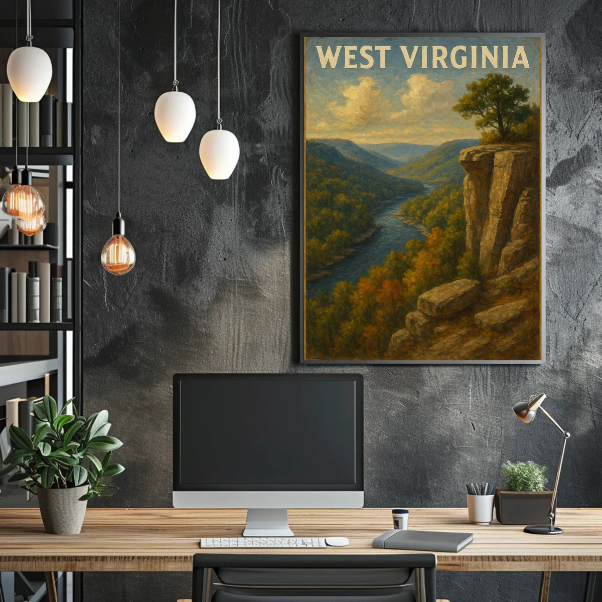 West Virginia Scenic Landscape Poster