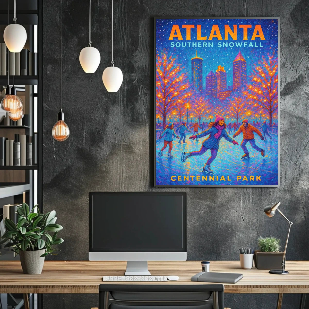 Atlanta Southern Snowfall Poster