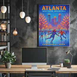 Atlanta Southern Snowfall Poster