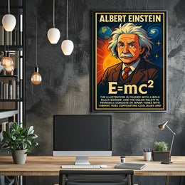 Albert Einstein EMc² Poster