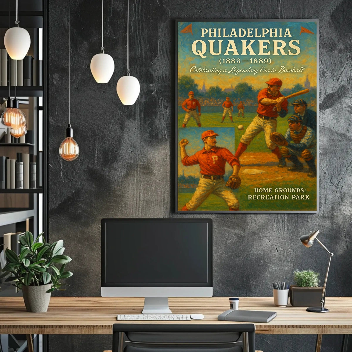 Philadelphia Quakers Baseball Era Poster