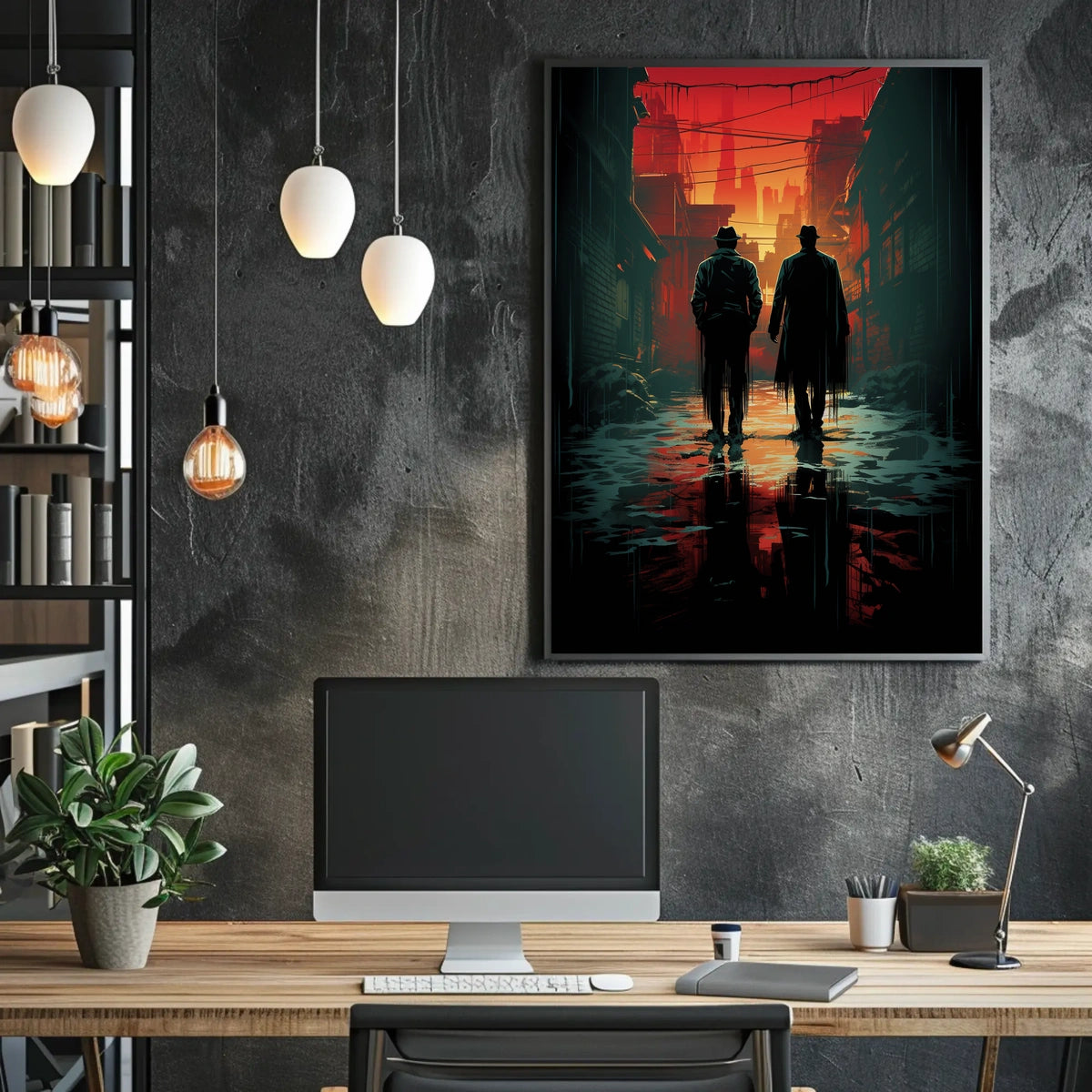 Shadows In The Alley Poster