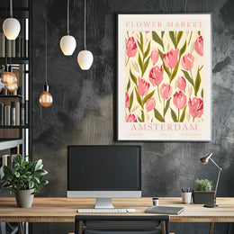 Flower Market Amsterdam Poster